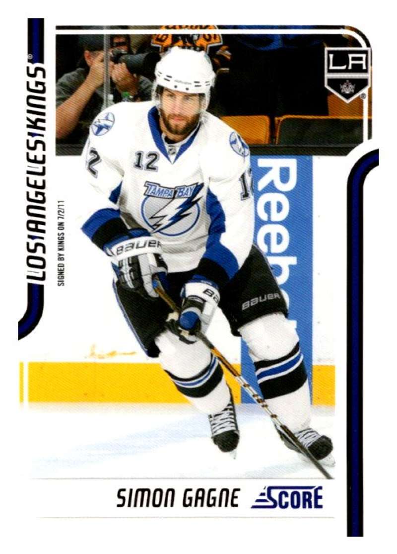 2011-12 Score Glossy #217 Simon Gagne  Los Angeles Kings  V95073 Image 1