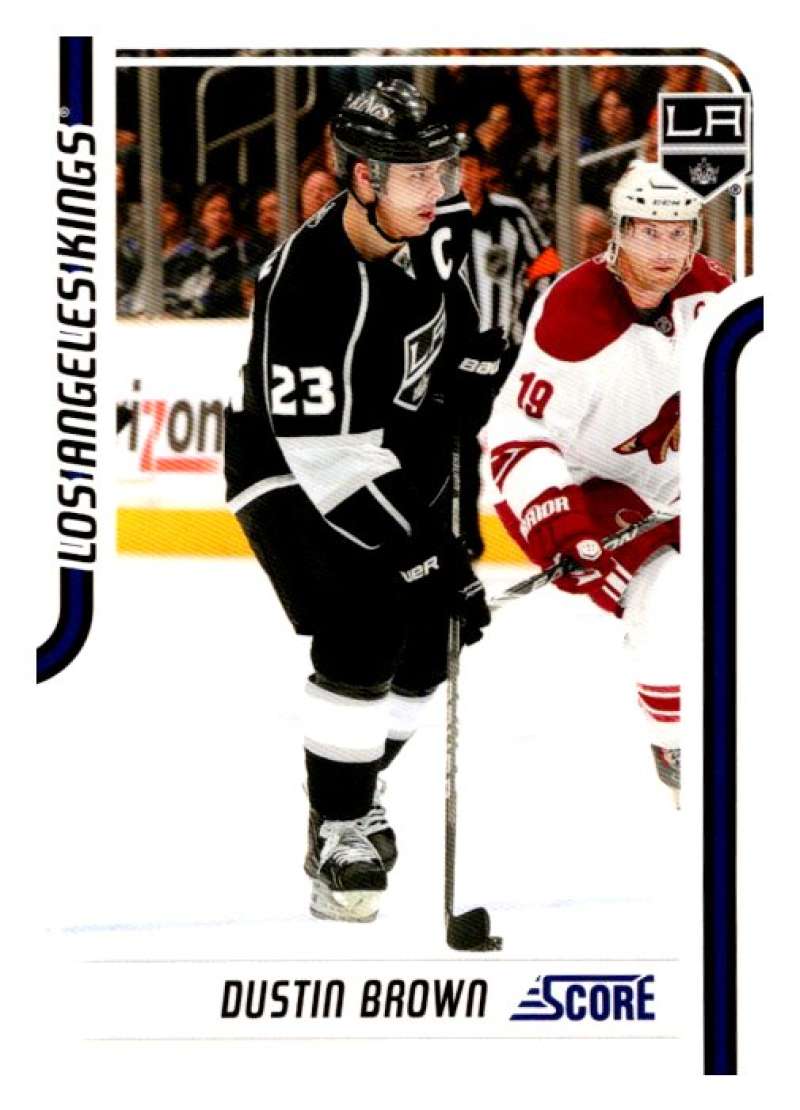 2011-12 Score Glossy #221 Dustin Brown  Los Angeles Kings  V95077 Image 1