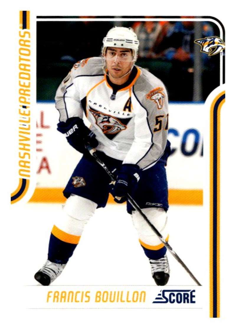 2011-12 Score Glossy #273 Francis Bouillon  Nashville Predators  V95122 Image 1