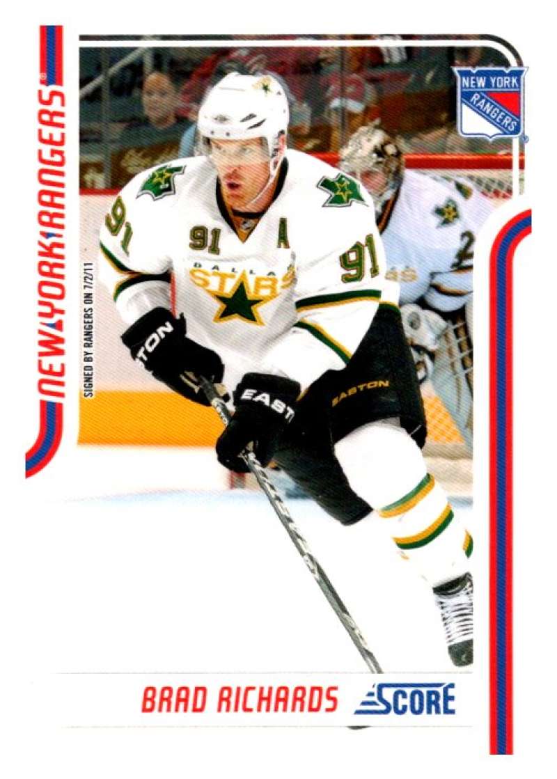 2011-12 Score Glossy #308 Brad Richards  New York Rangers  V95149 Image 1