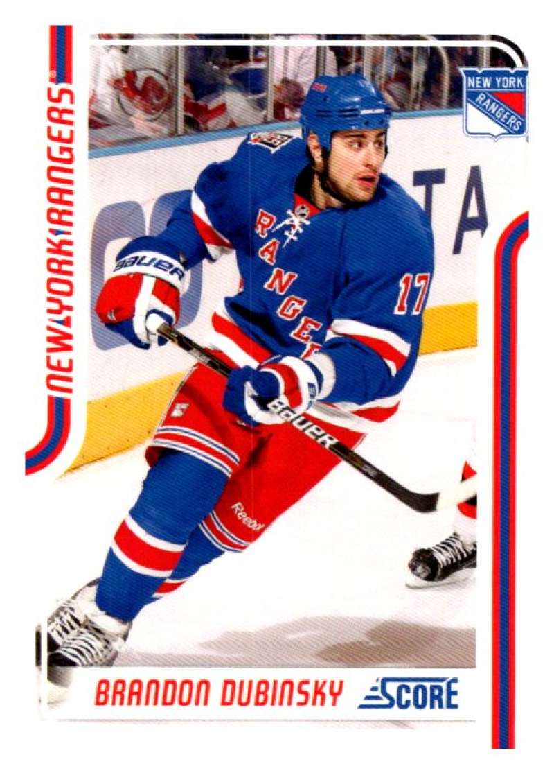 2011-12 Score Glossy #315 Brandon Dubinsky  New York Rangers  V95154 Image 1