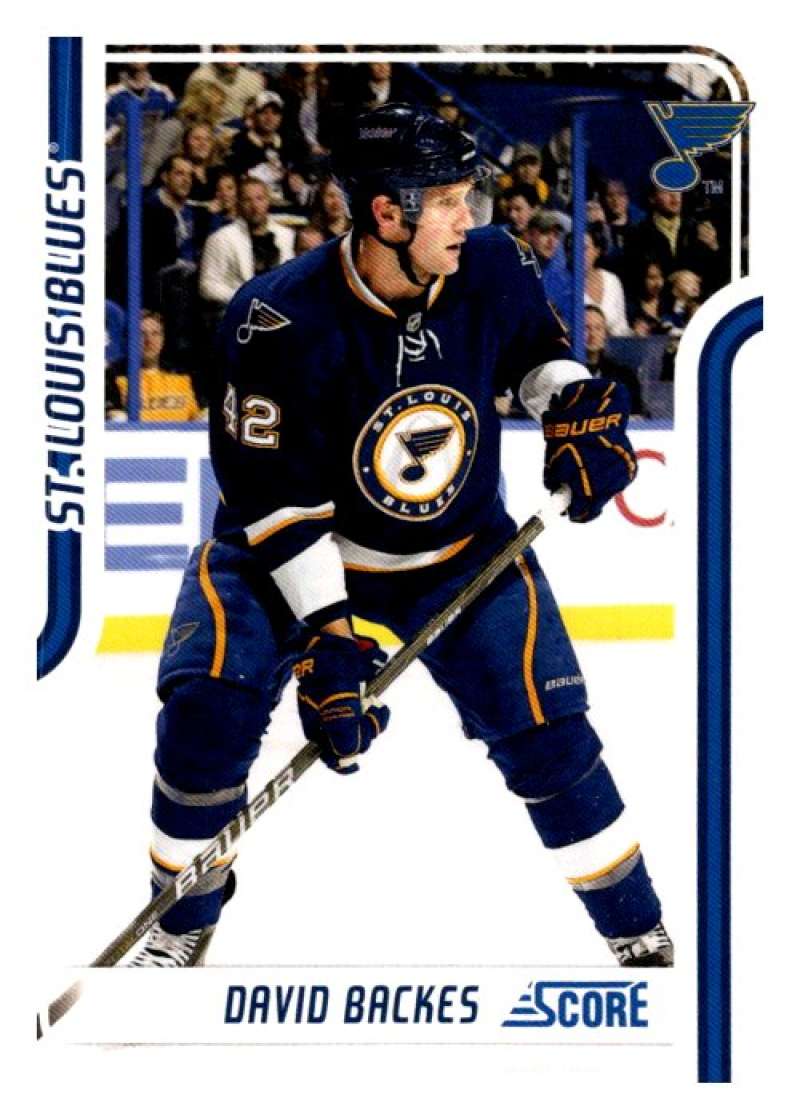 2011-12 Score Glossy #399 David Backes  St. Louis Blues  V95208 Image 1