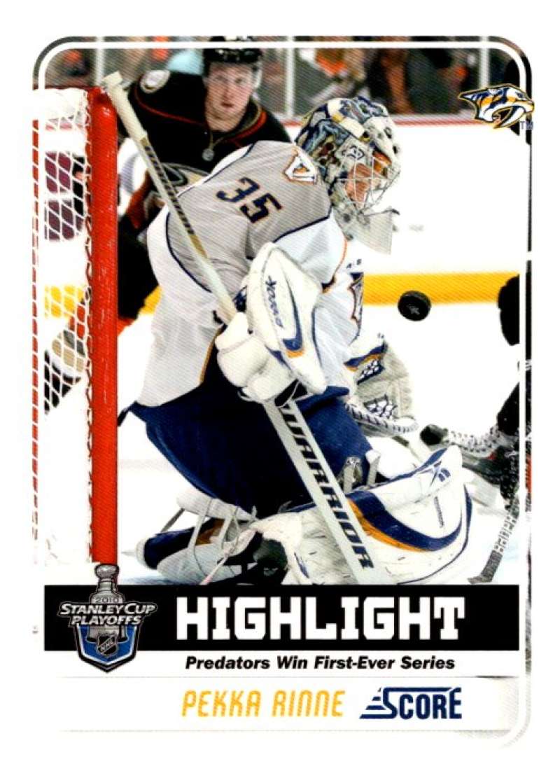 2011-12 Score Glossy #490 Pekka Rinne  Nashville Predators  V95266 Image 1