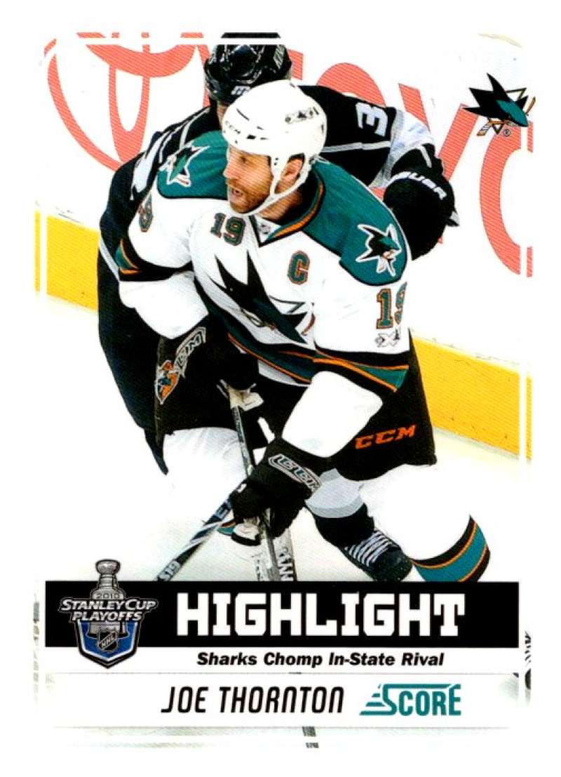 2011-12 Score Glossy #493 Joe Thornton  San Jose Sharks  V95269 Image 1