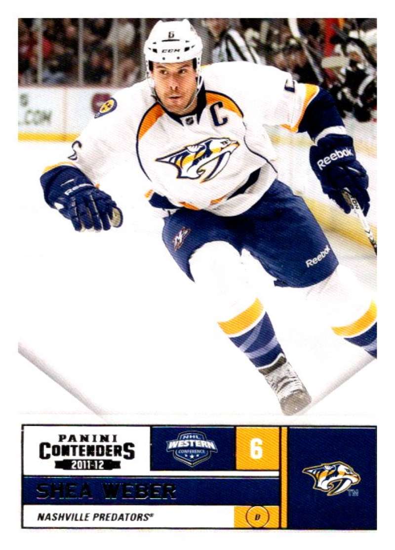 2011-12 Playoff Contenders #6 Shea Weber  Nashville Predators  V93084 Image 1