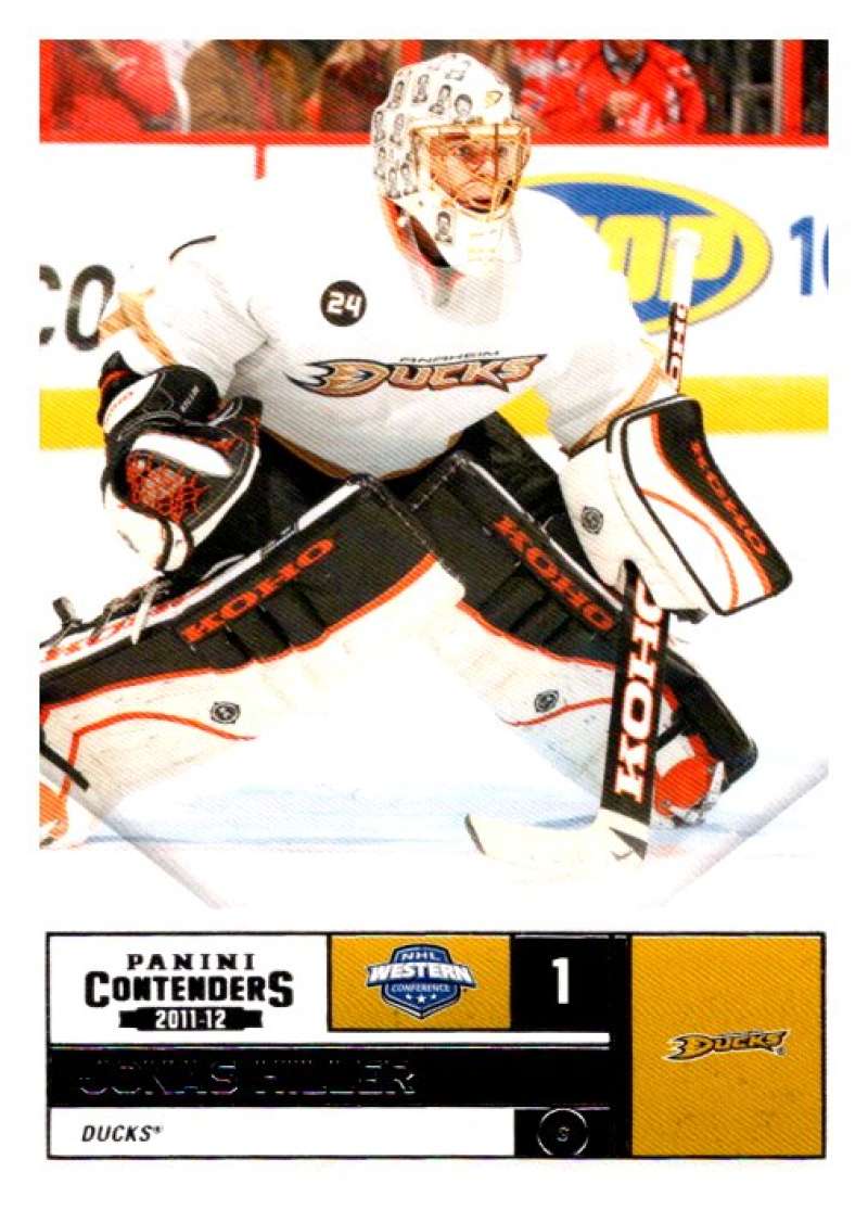 2011-12 Playoff Contenders #38 Jonas Hiller  Anaheim Ducks  V93097 Image 1