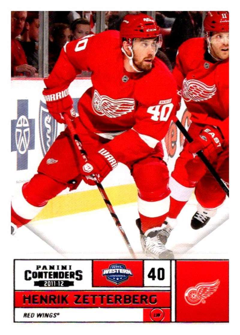 2011-12 Playoff Contenders #40 Henrik Zetterberg  Detroit Red Wings  V93098 Image 1