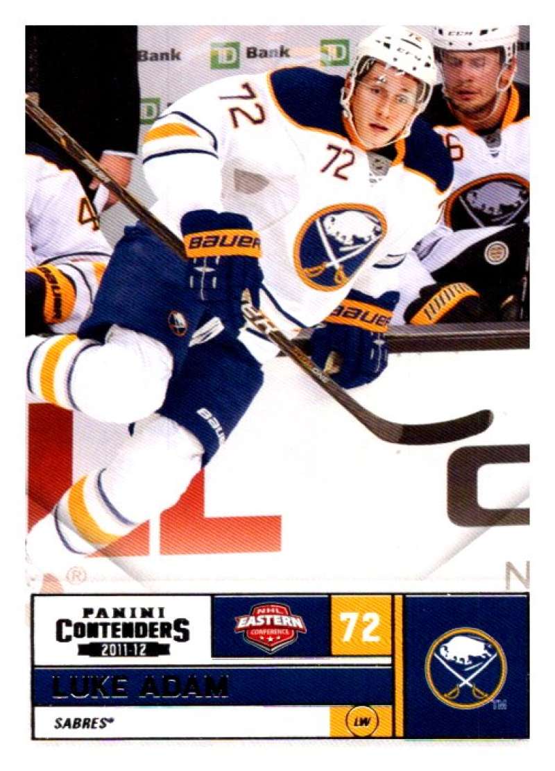 2011-12 Playoff Contenders #72 Luke Adam  Buffalo Sabres  V93124 Image 1