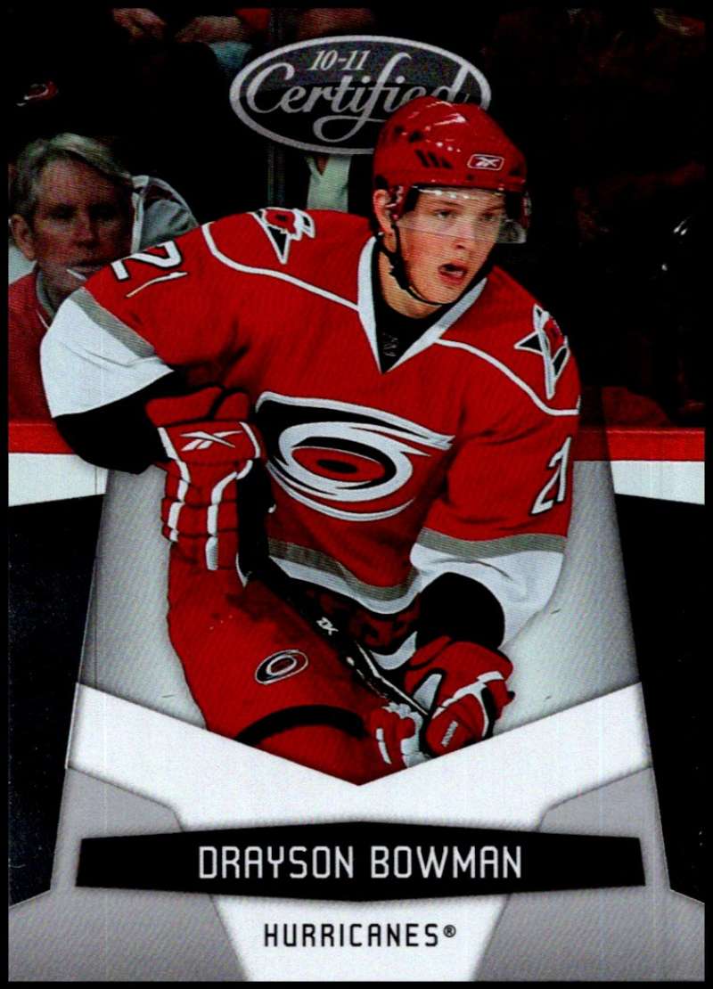 2010-11 Panini Certified #30 Drayson Bowman  Carolina Hurricanes  V93270 Image 1