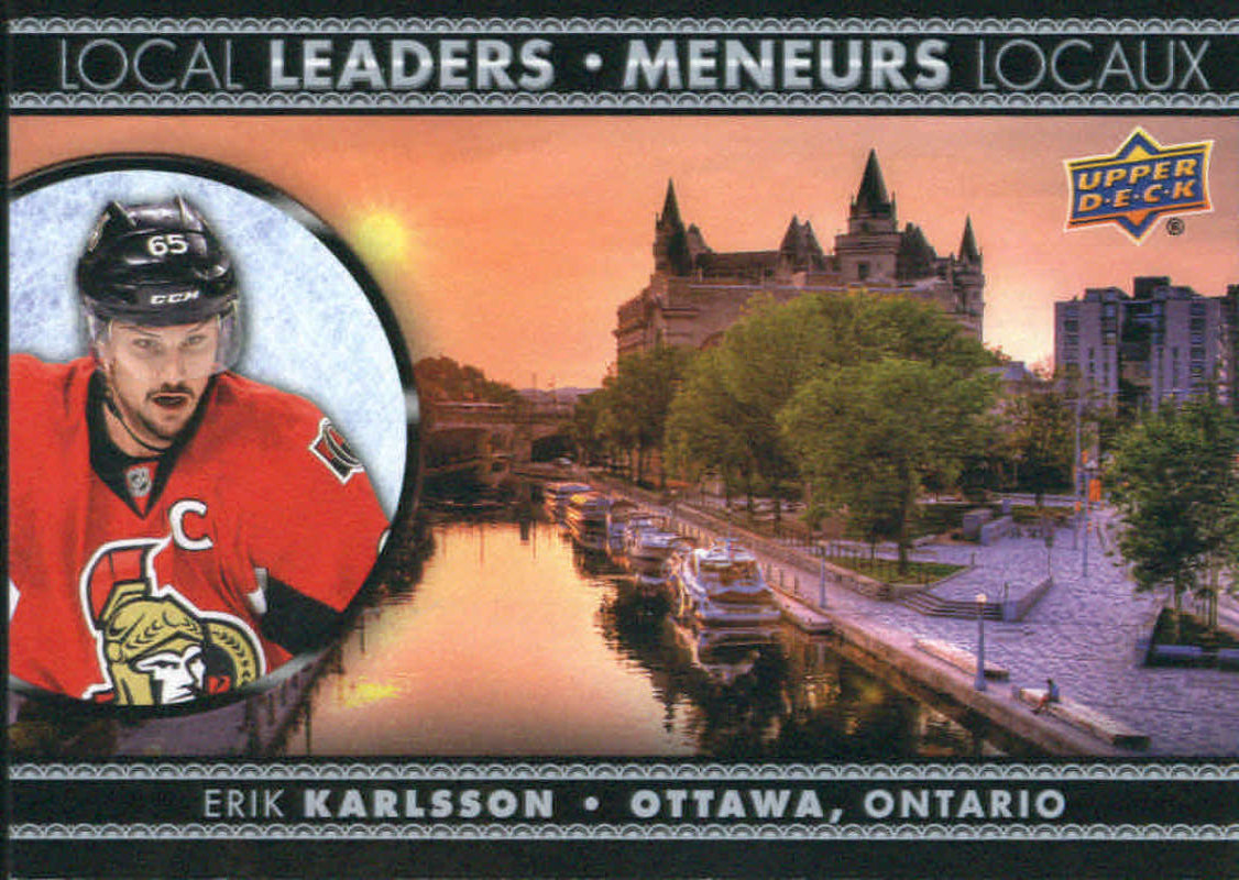 2016-17 Tim Hortons Local Leaders #LL-4 Erik Karlsson NM-MT Hockey NHL Senators Image 1