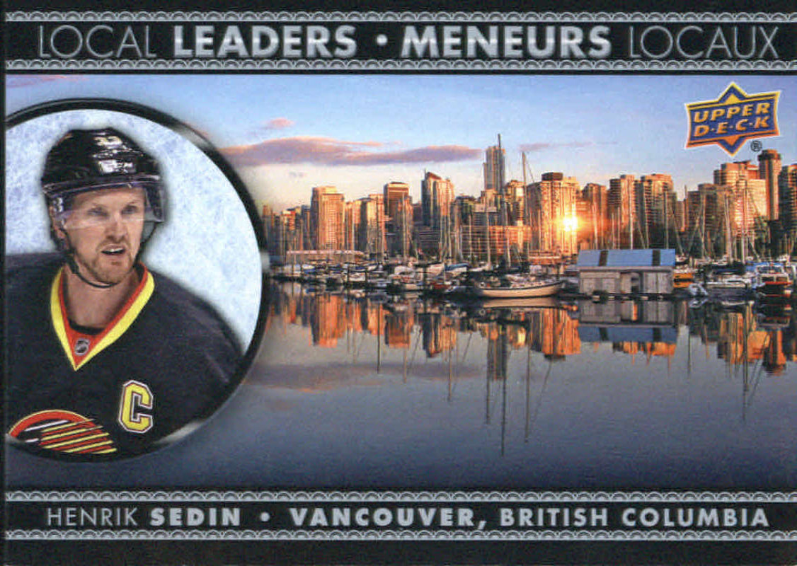 2016-17 Tim Hortons Local Leaders #LL-6 Henrik Sedin NM-MT Hockey Canucks 02710 Image 1