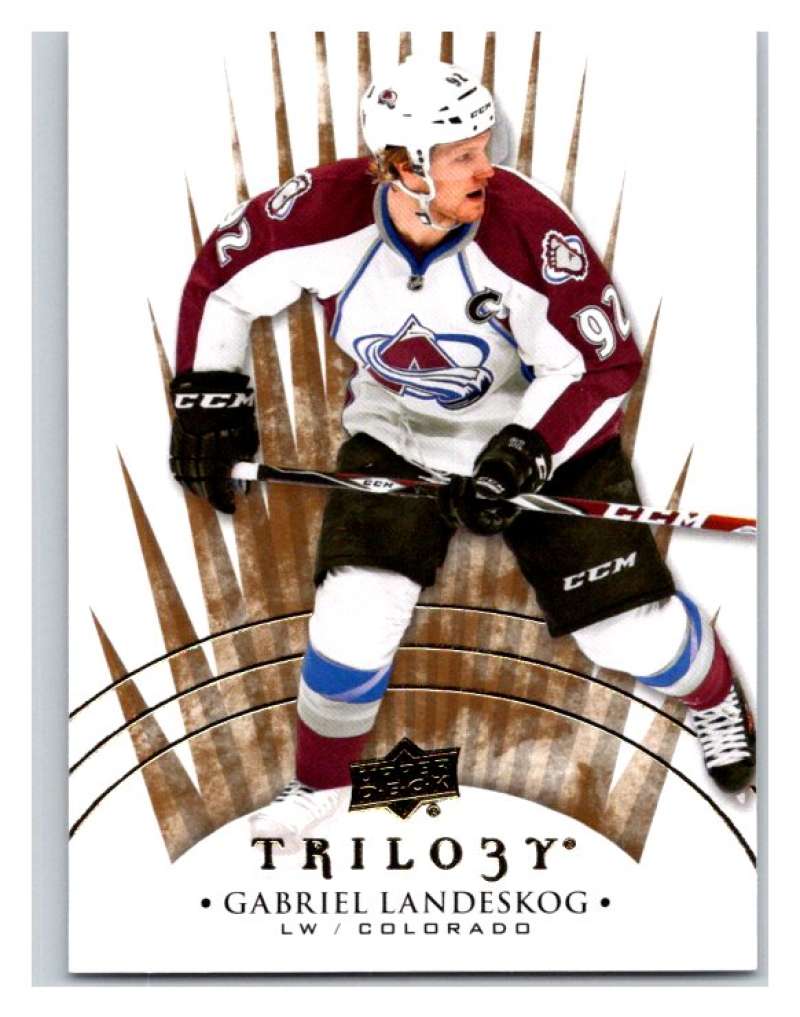 2014-15 Upper Deck Trilogy #8 Gabriel Landeskog  Colorado Avalanche  V94403 Image 1