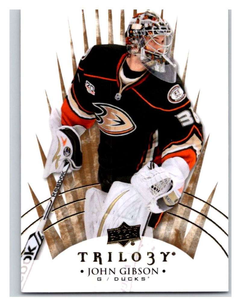 2014-15 Upper Deck Trilogy #50 John Gibson  Anaheim Ducks  V94428 Image 1