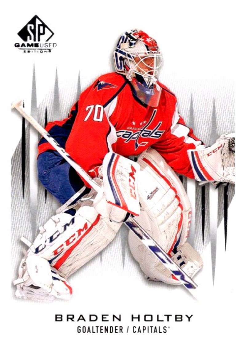 2013-14 Upper Deck SP Game Used #4 Braden Holtby  Washington Capitals  V92944 Image 1