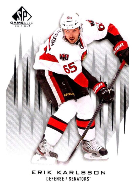 2013-14 Upper Deck SP Game Used #36 Erik Karlsson  Ottawa Senators  V92967 Image 1