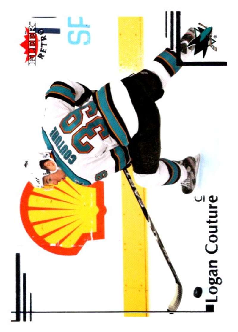 2012-13 Upper Deck Fleer Retro #24 Logan Couture  San Jose Sharks  V93184 Image 1