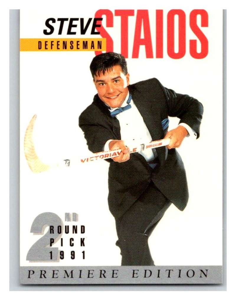 (HCW) 1991 Arena Draft Picks #20 Steve Staios Blues NHL Mint Image 1