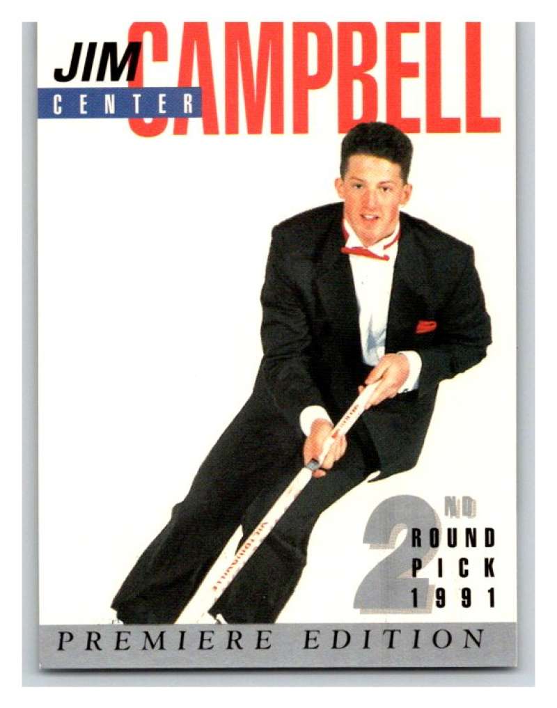 (HCW) 1991 Arena Draft Picks #21 Jim Campbell Canadiens NHL Mint Image 1