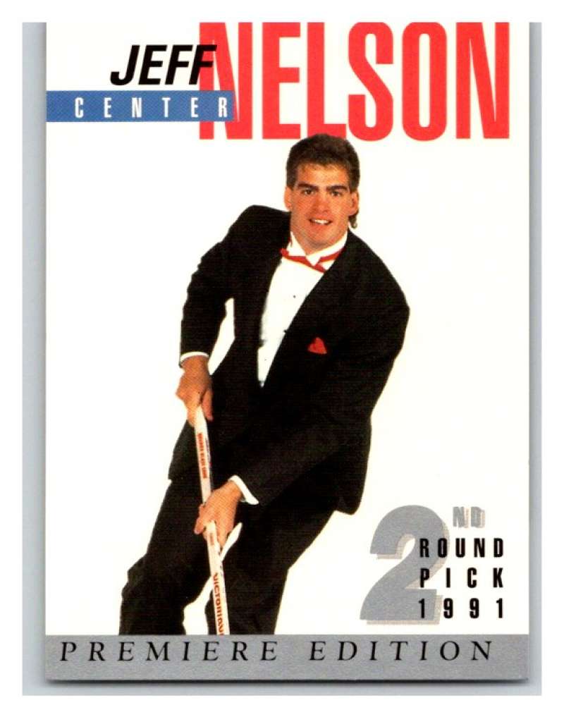 (HCW) 1991 Arena Draft Picks #27 Jeff Nelson Capitals NHL Mint Image 1