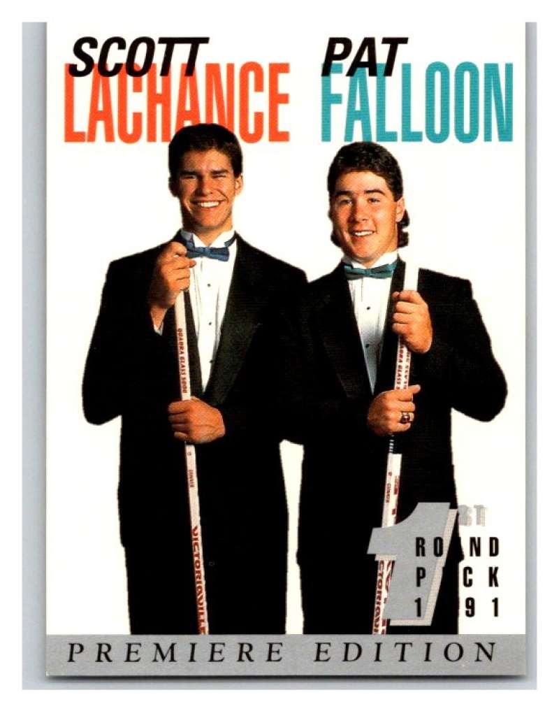 (HCW) 1991 Arena Draft Picks #32 Scott Lachance/Pat Falloon NHL Mint Image 1