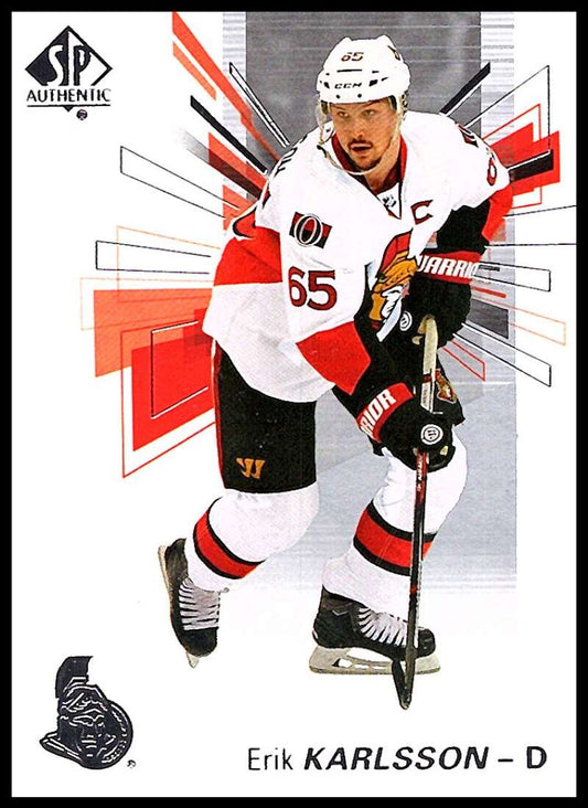 2016-17 Upper Deck SP Authentic #2 Erik Karlsson  Ottawa Senators  V93497 Image 1