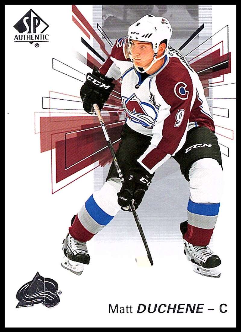 2016-17 Upper Deck SP Authentic #9 Matt Duchene  Colorado Avalanche  V93502 Image 1