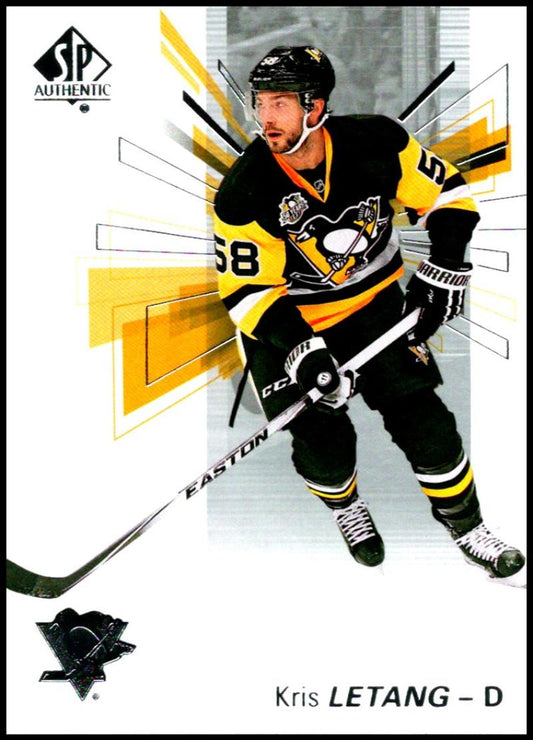 2016-17 Upper Deck SP Authentic #95 Kris Letang  Pittsburgh Penguins  V93545 Image 1