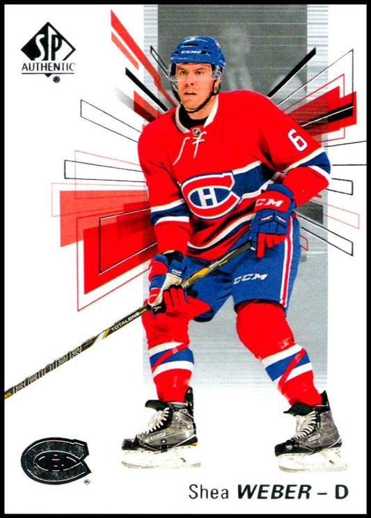 2016-17 Upper Deck SP Authentic #99 Shea Weber  Montreal Canadiens  V93548 Image 1