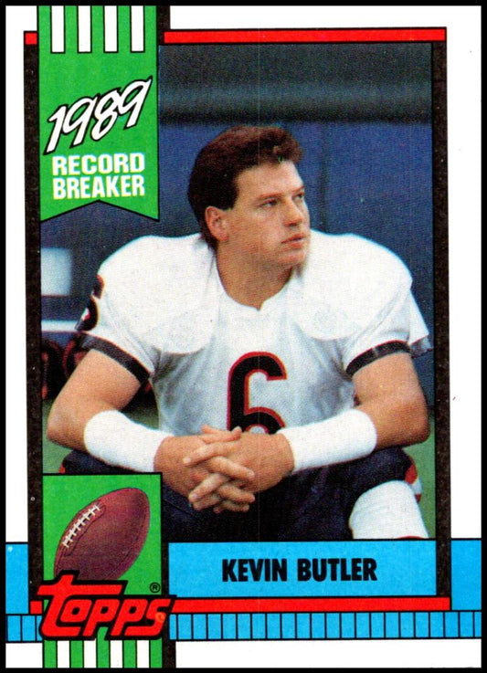1990 Topps Football #4 Kevin Butler RB  Chicago Bears  Image 1