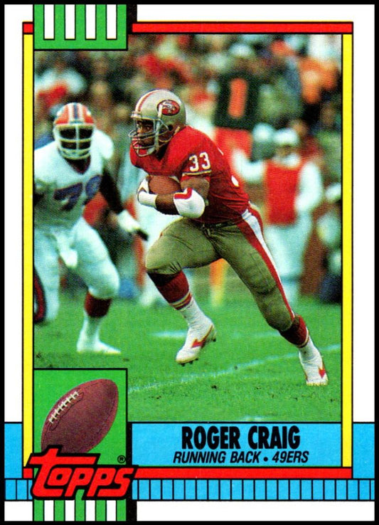 1990 Topps Football #12 Roger Craig  San Francisco 49ers  Image 1