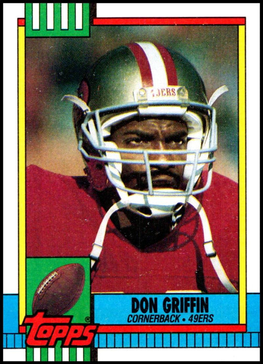1990 Topps Football #25 Don Griffin  San Francisco 49ers  Image 1