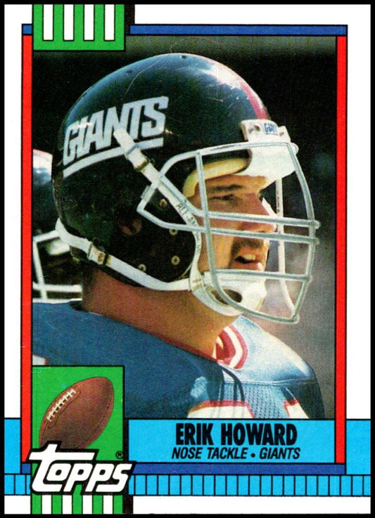 1990 Topps Football #57 Erik Howard  New York Giants  Image 1