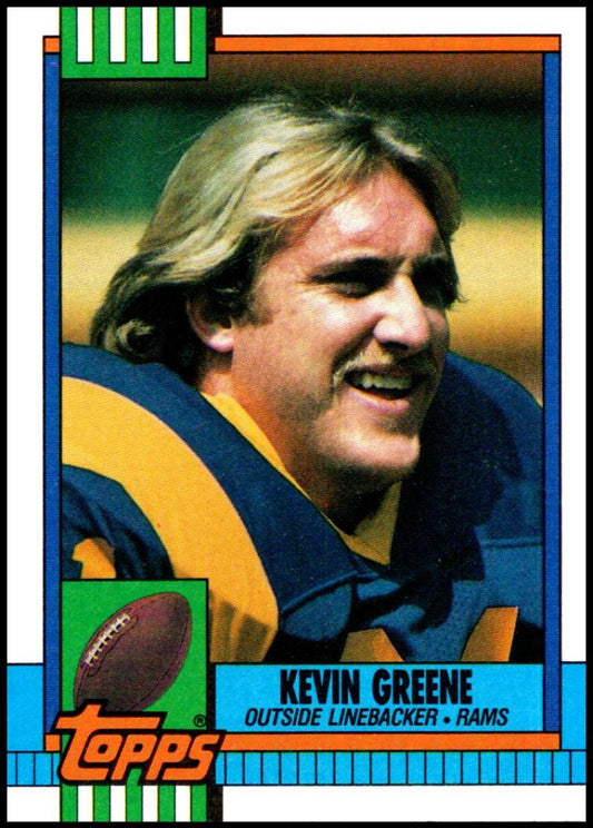 1990 Topps Football #74 Kevin Greene  Los Angeles Rams  Image 1