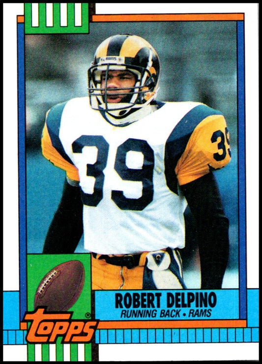 1990 Topps Football #79 Robert Delpino  Los Angeles Rams  Image 1