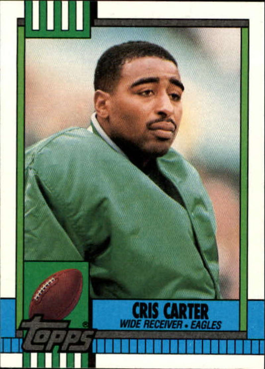 1990 Topps Football #92 Cris Carter  Philadelphia Eagles  Image 1
