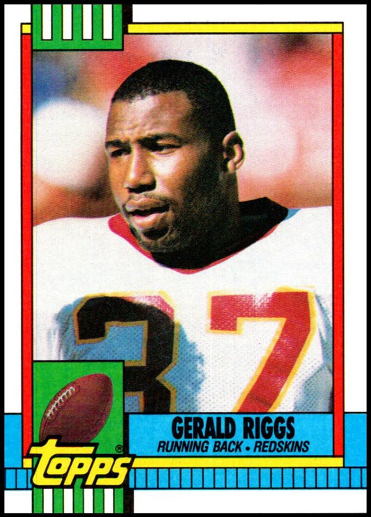 1990 Topps Football #122 Gerald Riggs  Washington Redskins  Image 1
