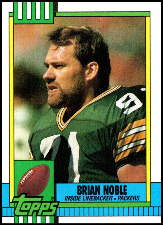 1990 Topps Football #151 Brian Noble  Green Bay Packers  Image 1