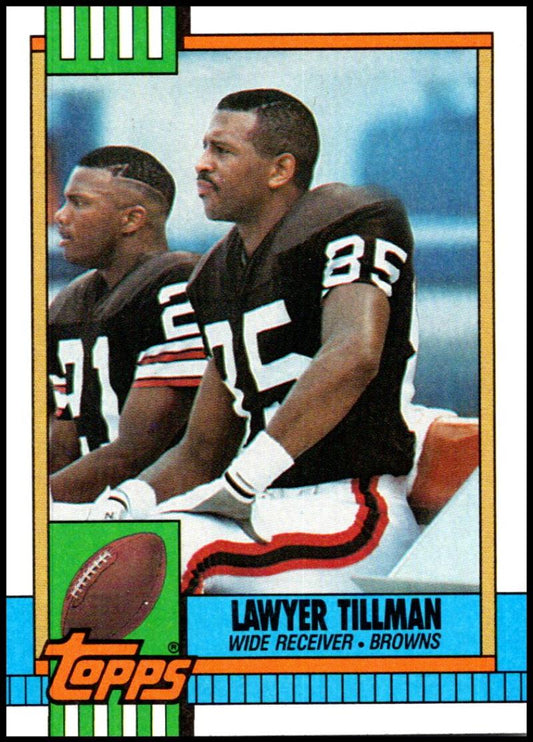1990 Topps Football #156 Lawyer Tillman  Cleveland Browns  Image 1