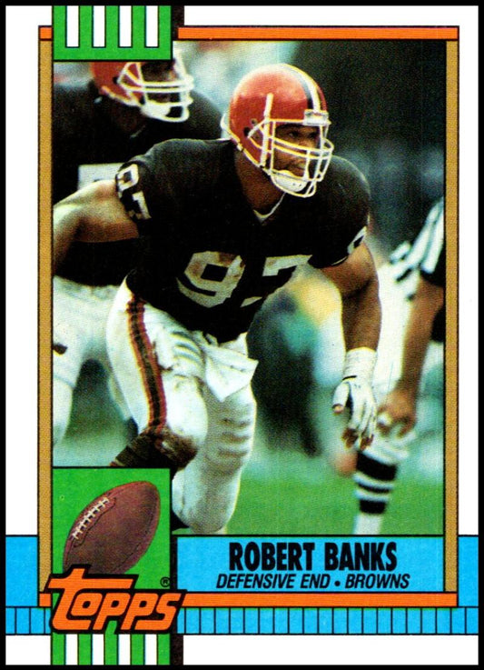1990 Topps Football #162 Robert Banks  Cleveland Browns  Image 1