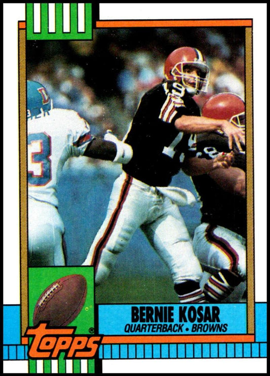 1990 Topps Football #163 Bernie Kosar  Cleveland Browns  Image 1