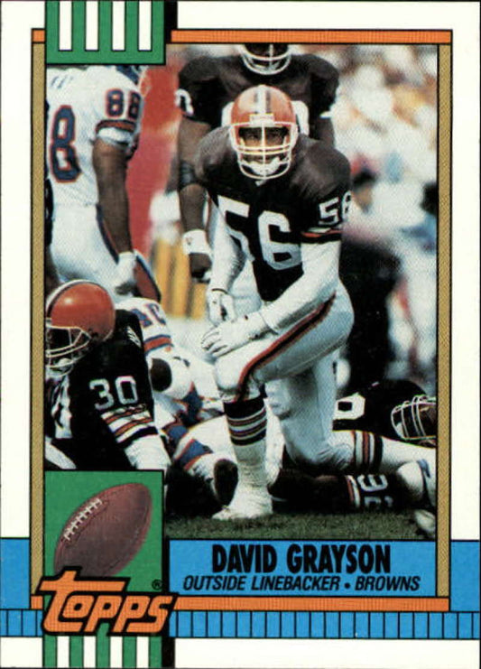 1990 Topps Football #164 David Grayson  Cleveland Browns  Image 1