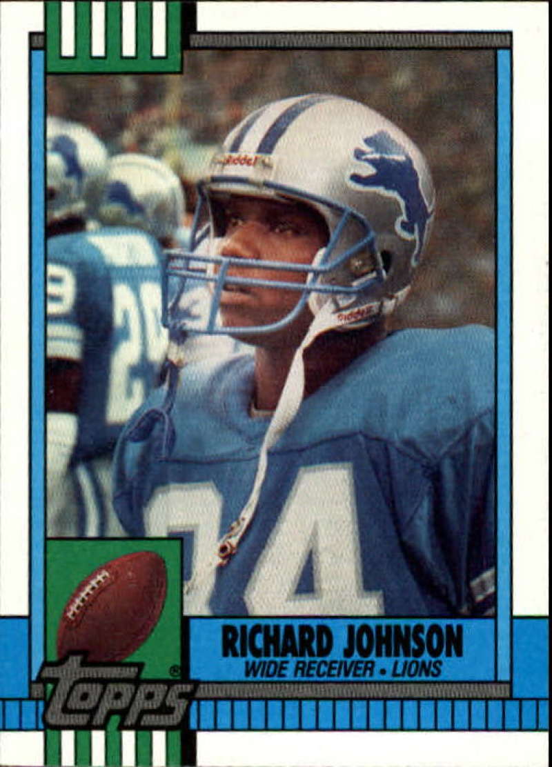 1990 Topps Football #350 Richard Johnson  Detroit Lions  Image 1