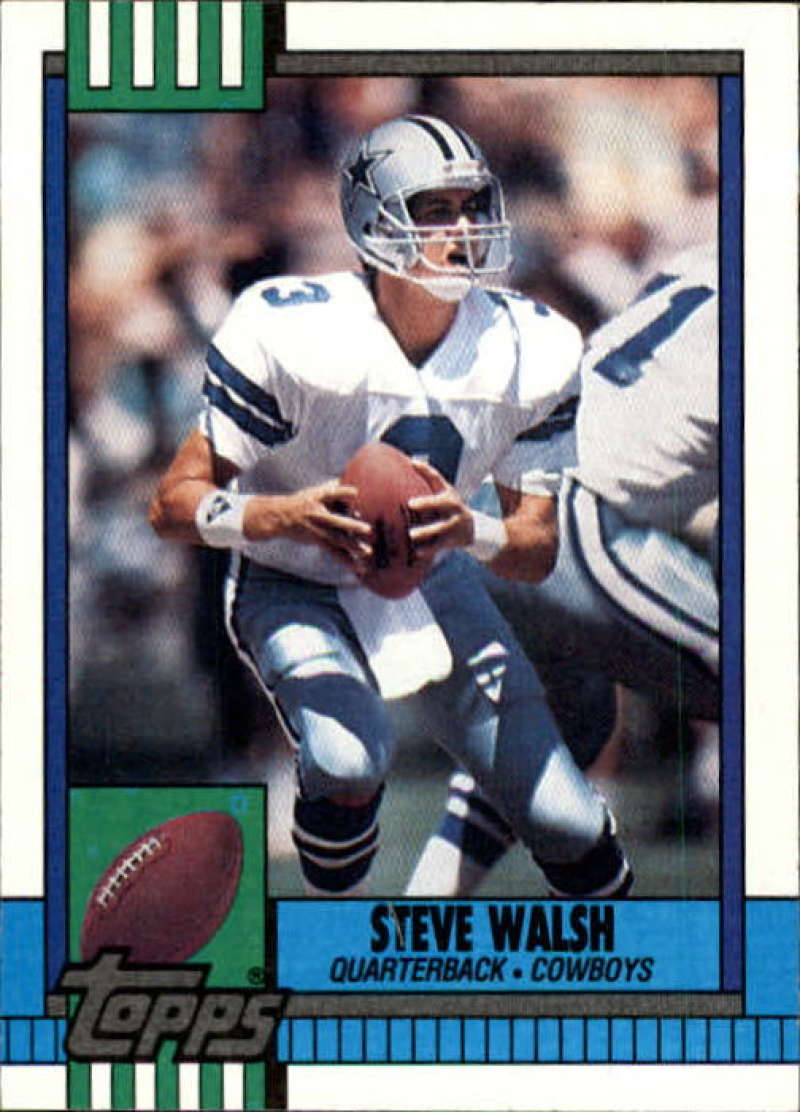 1990 Topps Football #481 Steve Walsh  Dallas Cowboys  Image 1