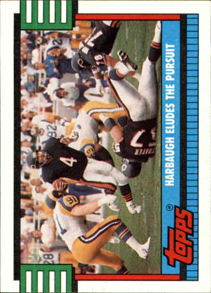 1990 Topps Football #501 Jim Harbaugh TL  Chicago Bears  Image 1