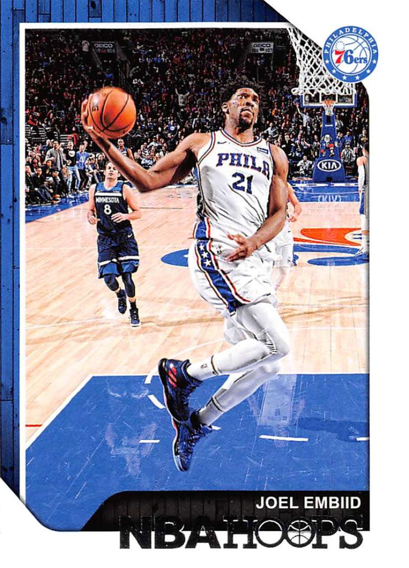 2018-19 Panini Hoops #166 Joel Embiid  Philadelphia 76ers  V89755 Image 1