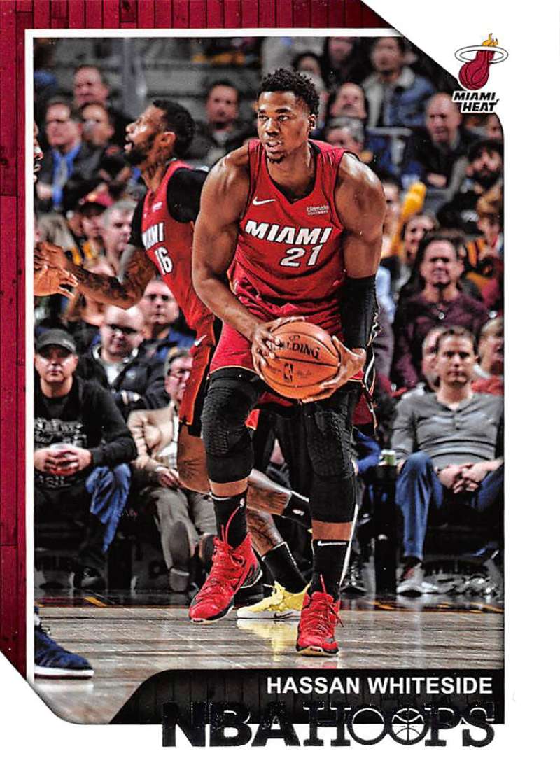 2018-19 Panini Hoops #187 Hassan Whiteside  Miami Heat  V89771 Image 1