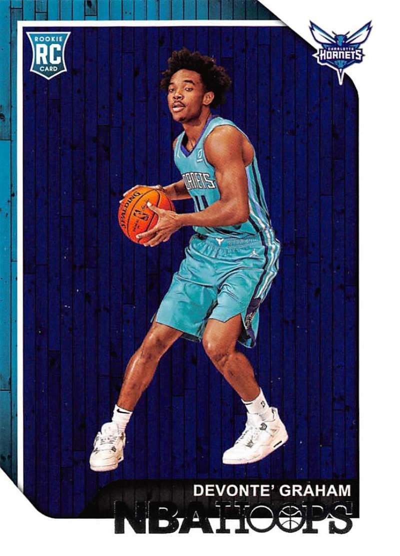 2018-19 Panini Hoops #253 Devonte' Graham  Charlotte Hornets  V89802 Image 1