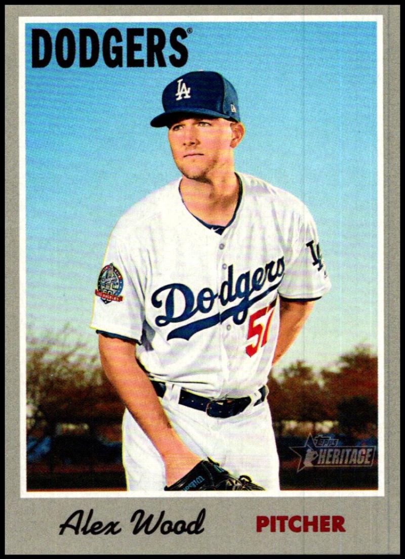 2019 Topps Heritage Baseball  #5 Alex Wood  Los Angeles Dodgers  V92429 Image 1