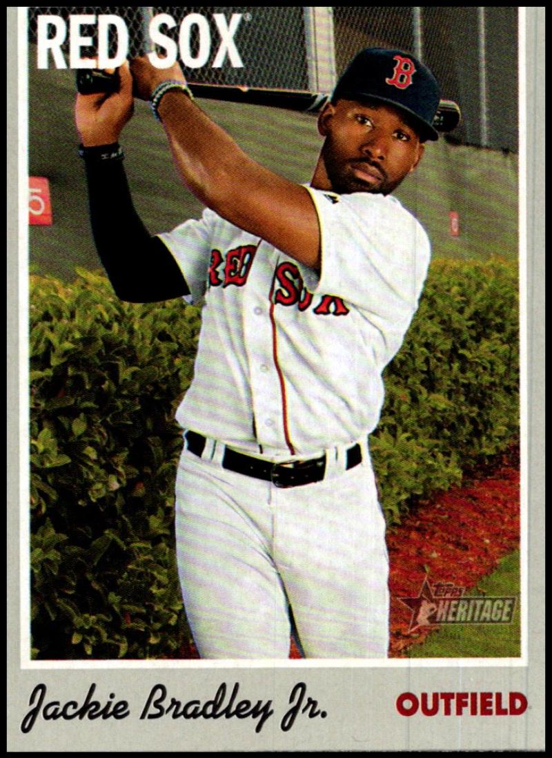 2019 Topps Heritage Baseball  #10 Jackie Bradley Jr.  Boston Red Sox  V92431 Image 1