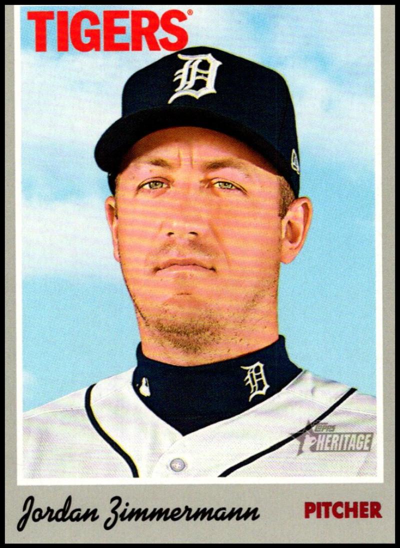 2019 Topps Heritage Baseball  #12 Jordan Zimmermann  Detroit Tigers  V92432 Image 1